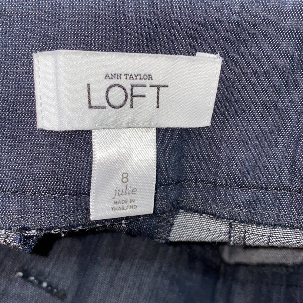 Loft- Gray Cropped Pants - Picture 4 of 4